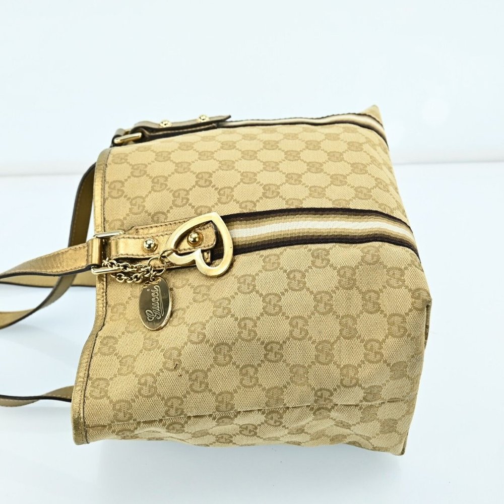 Auth Gucci Sherry Line Gg Pattern Tote #46206G26B - Picture 5 of 12